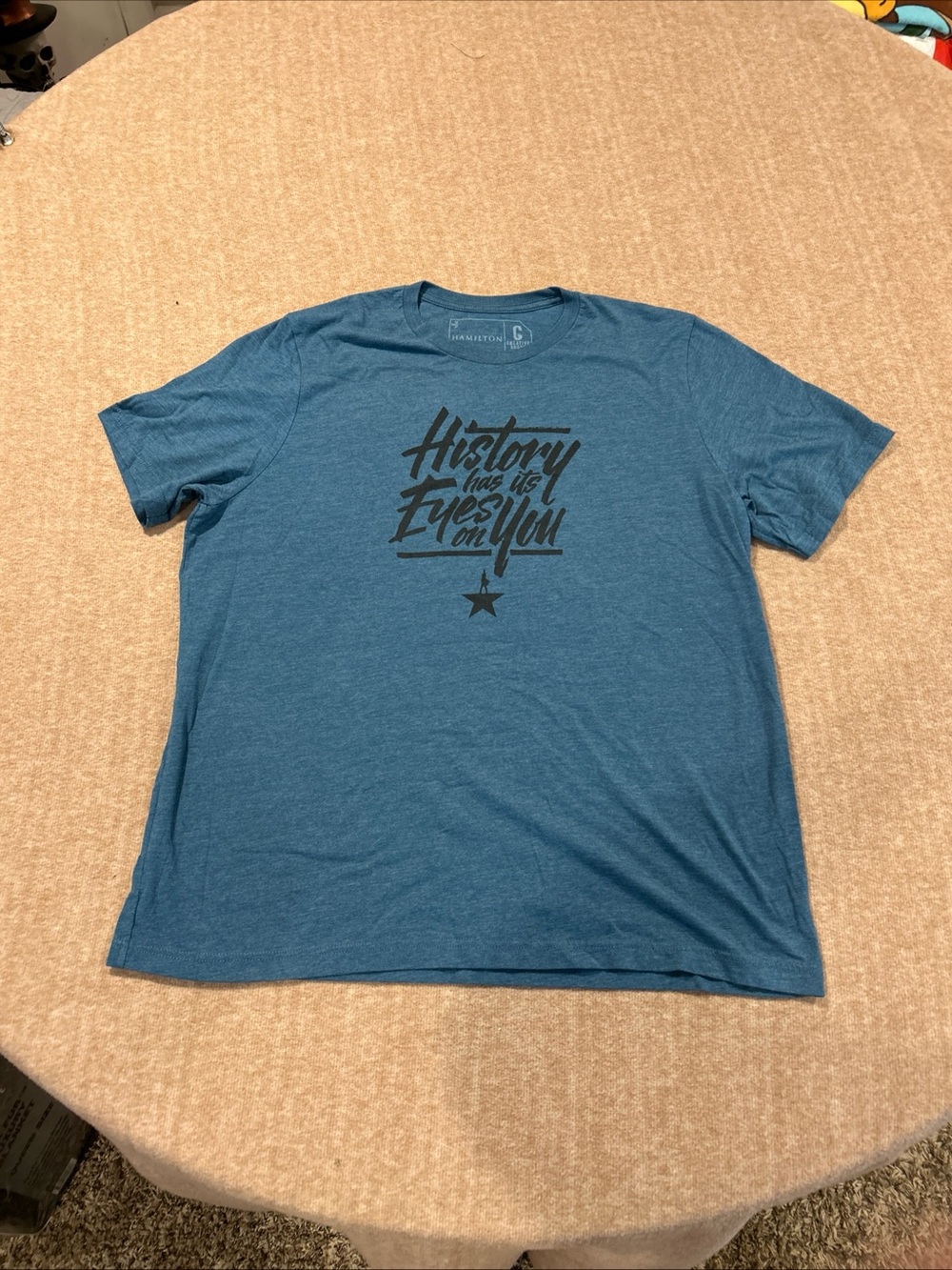 Hamilton Teal Blue Short-Sleeve Graphic Tee